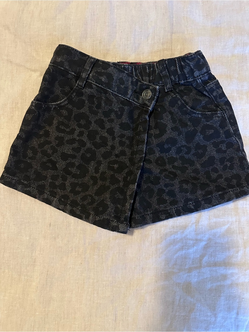 Zara Black Leopard-Print Girls' Skort